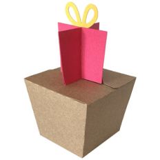 present box - curled bow