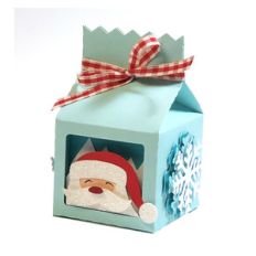 santa claus milk box