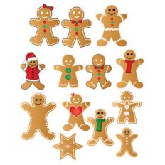 gingerbread people stickers