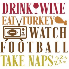 wine turkey football naps