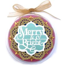 merry and bright ornament