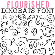 cg flourished dingbats