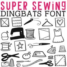 cg super sewing dingbats