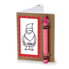 color and sketch book - santa