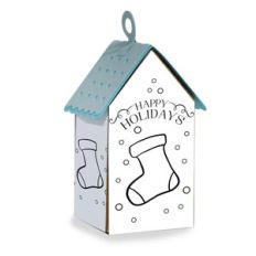 ml coloring house ornament - stocking