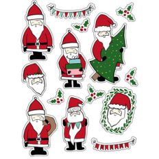 ml santa friends stickers