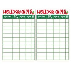 printable holiday gift ideas