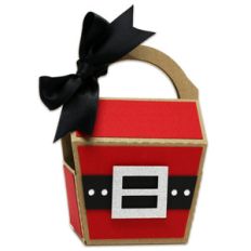 santa suit favor box