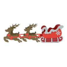 christmas sleigh and reindeer box