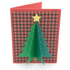 christmas tree and star card