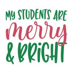 my students are merry and bright