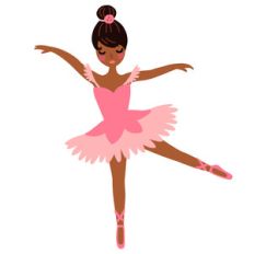 ballerina with black hair