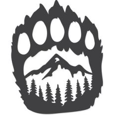 grizzly bear paw
