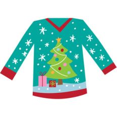 festive tree sweater