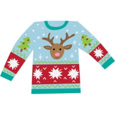 festive reindeer sweater