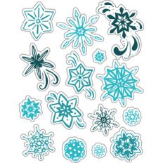 ml snowflake extravaganza stickers