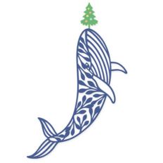 christmas tree and whale