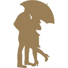 couple under umbrella
