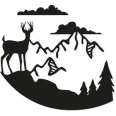 mountain cliff deer