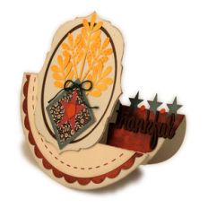 rocker card thankful wheat side step