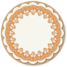 leaves doily set or rocker card base