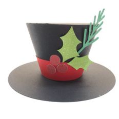 3d snowman top hat
