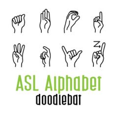 asl alphabet doodlebat