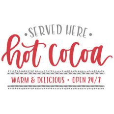 hot cocoa served here