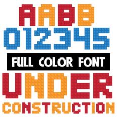under construction color font