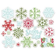 snowflake stickers