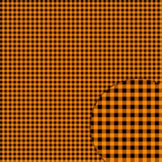 plaid black orange pattern
