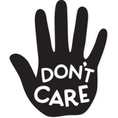don't care hand