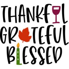 thankful grateful blessed holidays