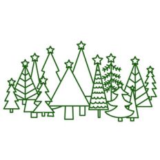 christmas tree border