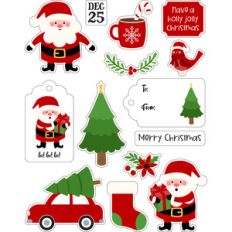 santa stickers