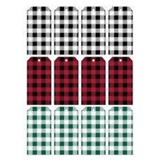 buffalo plaid tags