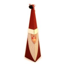 santa gnome 3d pyramid tall box