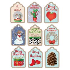 cowboy-themed christmas tags
