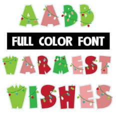 warmest wishes color font