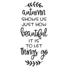 autumn shows us just how beautiful it is to let things go
