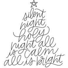 sketch silent night lyrics christmas tree