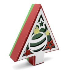 ornament and stars christmas tree box
