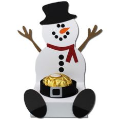 snowman chocolate belly holder