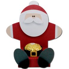 santa chocolate belly holder