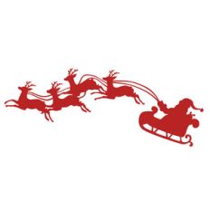 santa in sleigh