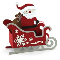 box card christmas sleigh