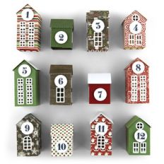 christmas countdown houses