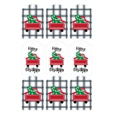 red truck tags