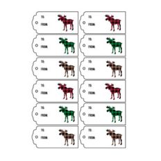 buffalo plaid moose tags