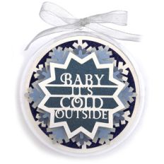baby its cold outside christmas ornament